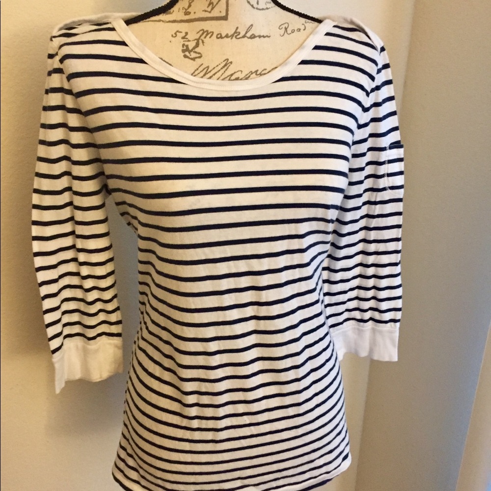 LUCKY BRAND boatneck 3/4 sleeve sweater